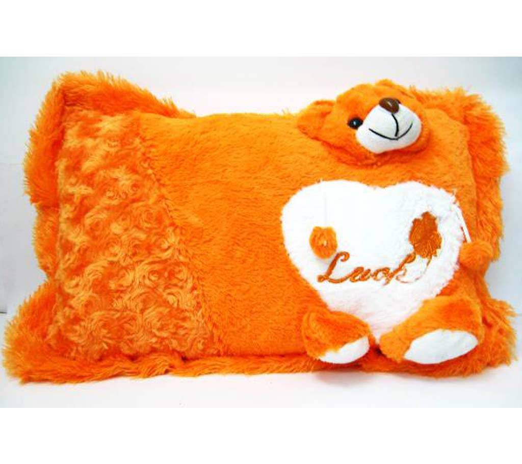 Orange bear pillow