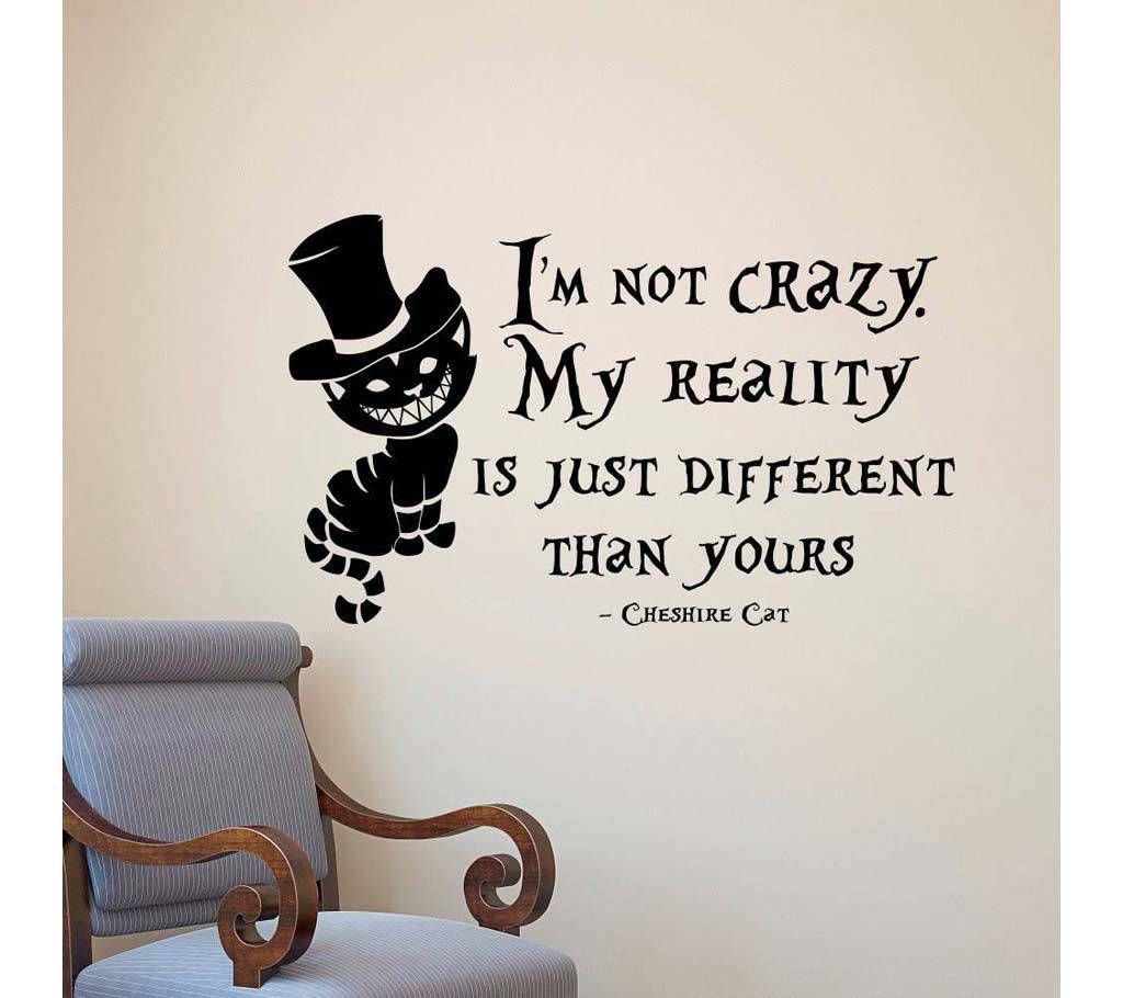 Cheshire Cat Quotes wall sticker 
