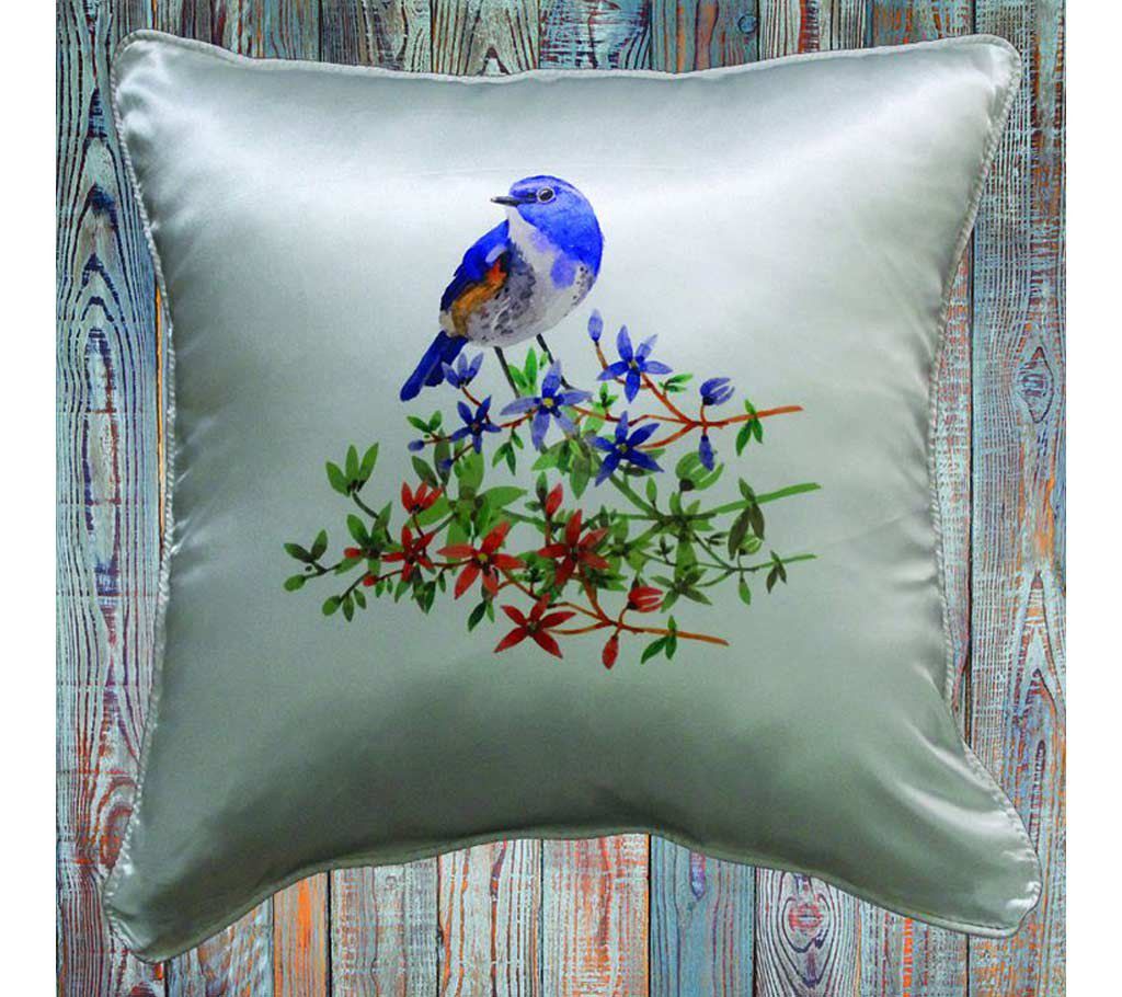 Blue Bird printed cushion cover 