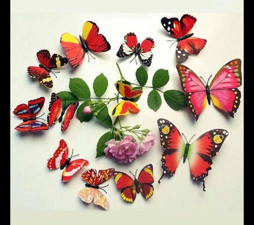 Butterfly Wall Sticker- 12 Pcs