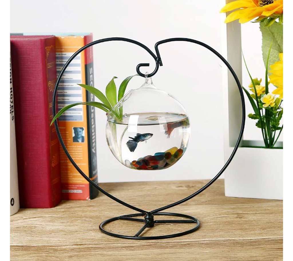 Heart shape hanging aquarium vase