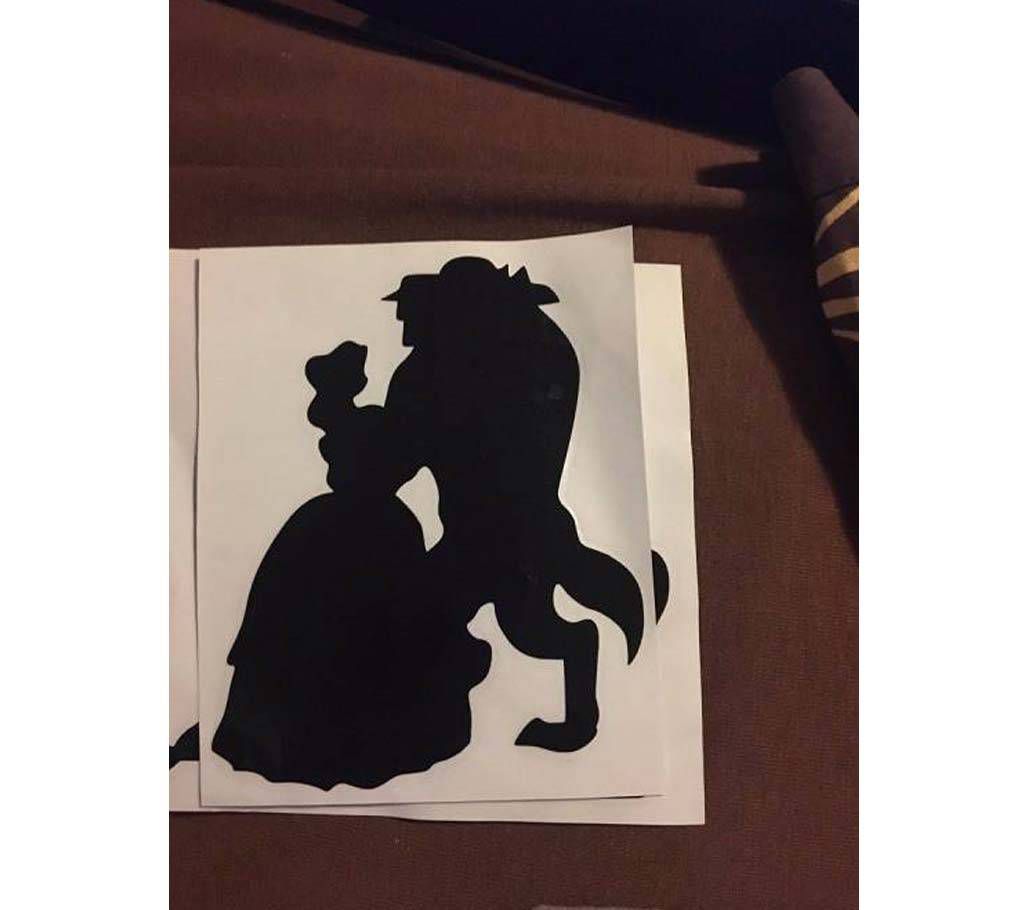 Beauty And The Beast Princess switch sticker 