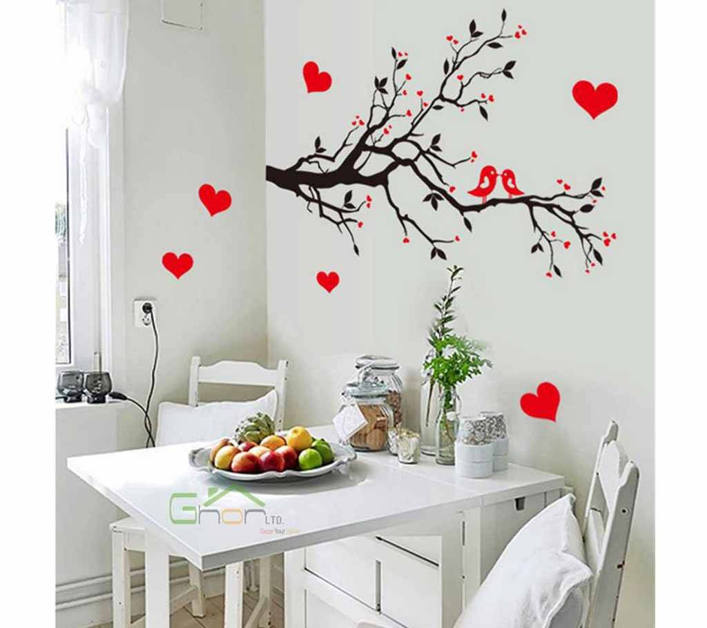 New Designed Red Heart Wall Sticker