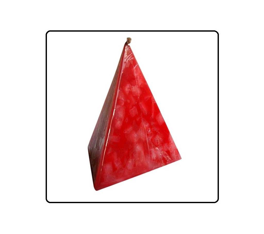 Artefact Red Pyramid Mosaic Candle