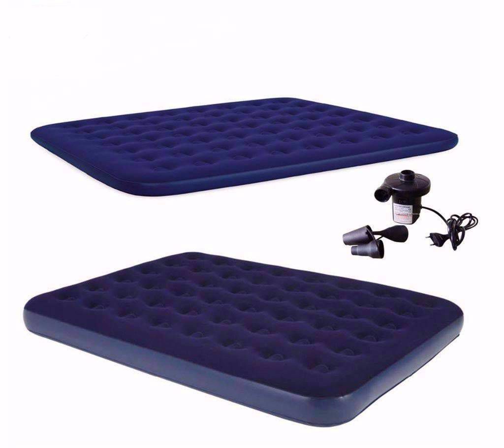 Inflatable Double Air Bed Sofa with Pumper