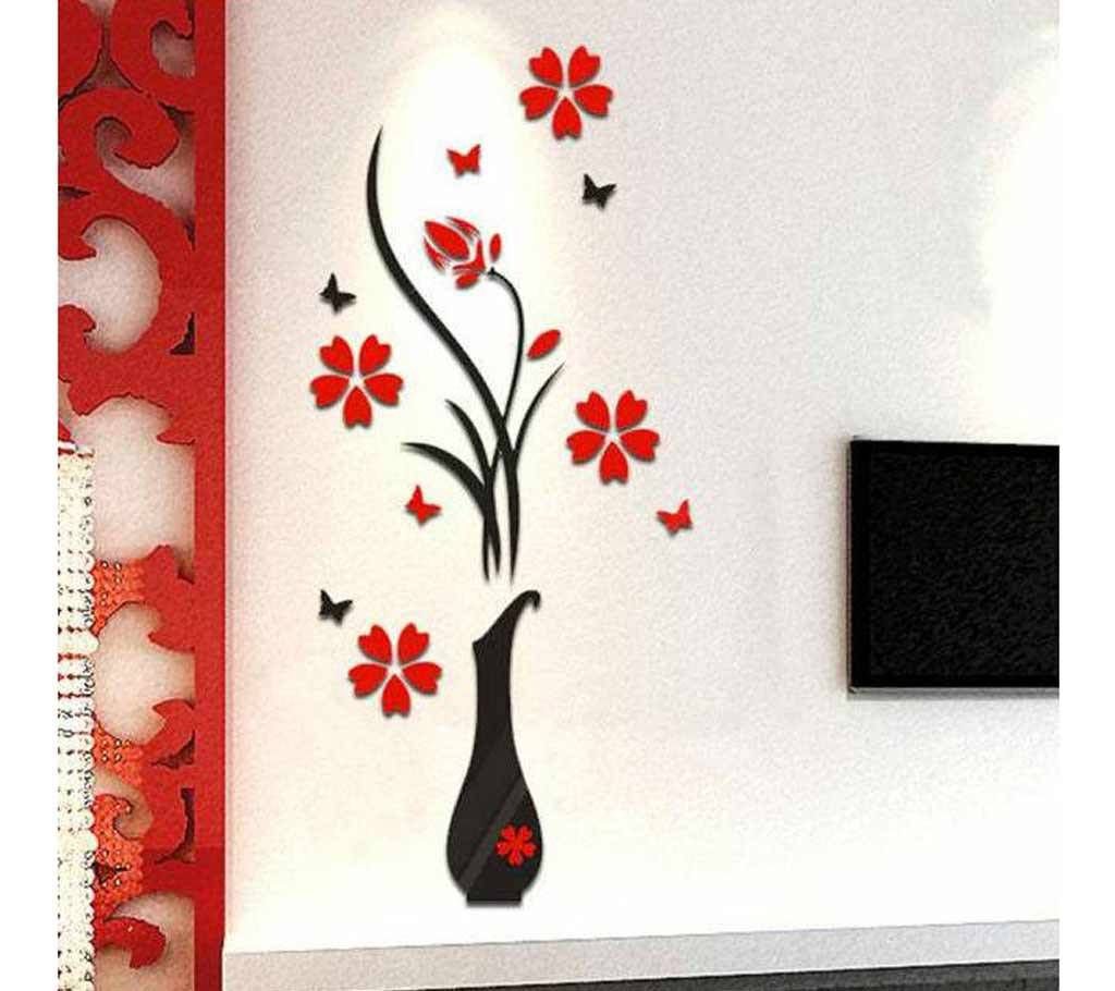 Floral Acrylic Wall Sticker 