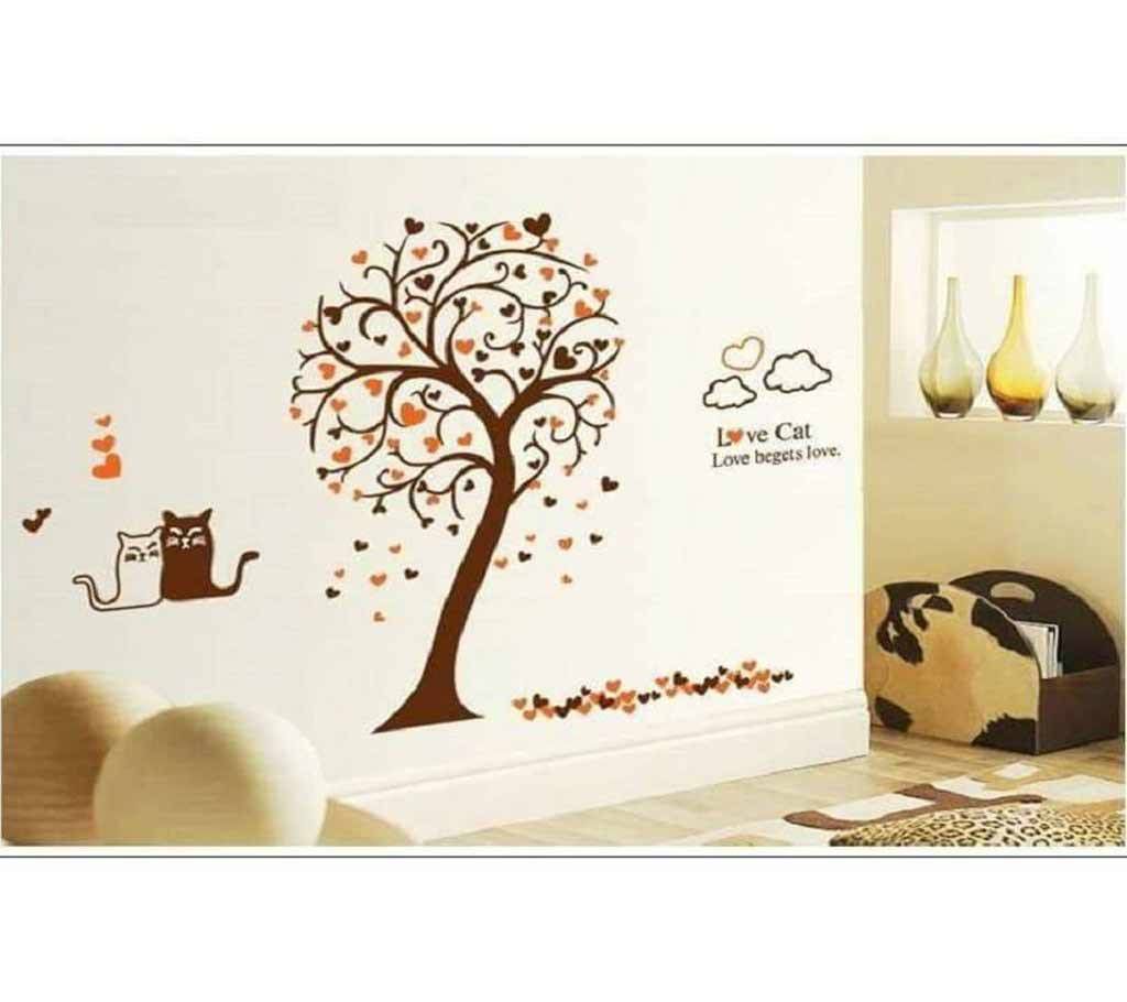 Love Cat Acrylic Wall Sticker 