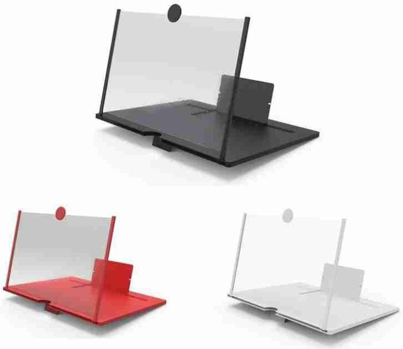 JANGI HD Mobile screen expander 3D for Glass F3 Screen Magnifier for Enlarged Screen Video Glasses  (Black, White)
