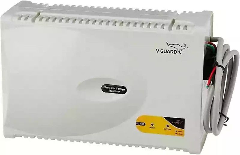 V-Guard VG400 SMART voltage stabilizer  (Grey)