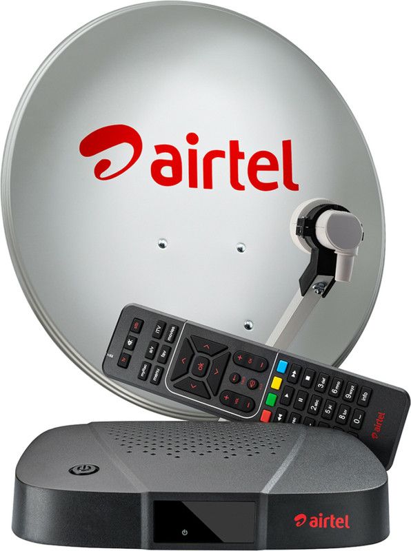 Airtel Digital TV HD Set Top Box With Recording | 6 Month Premium Family Pack | Free Standard Installation