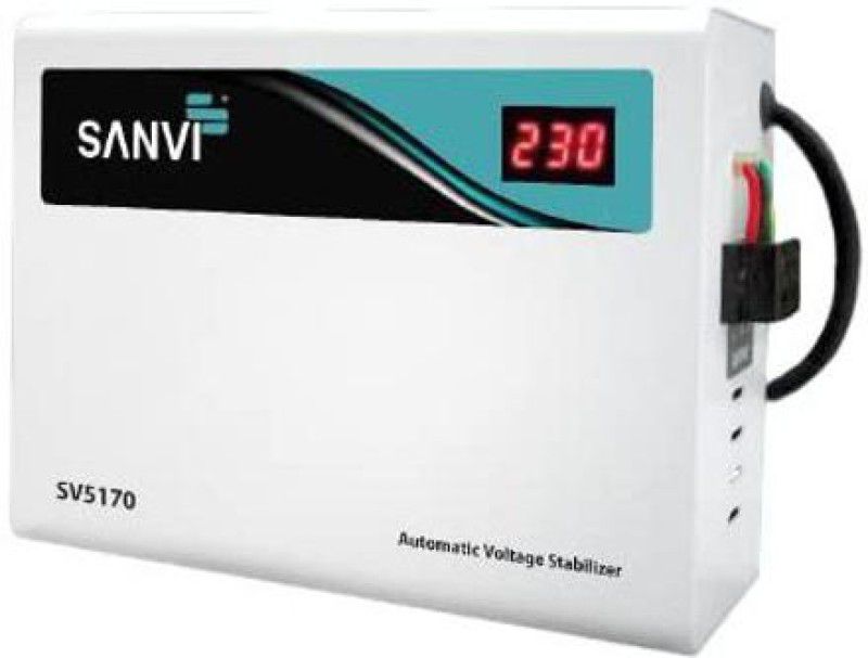 sanvi 5 KVA voltage stabilizer  (White)