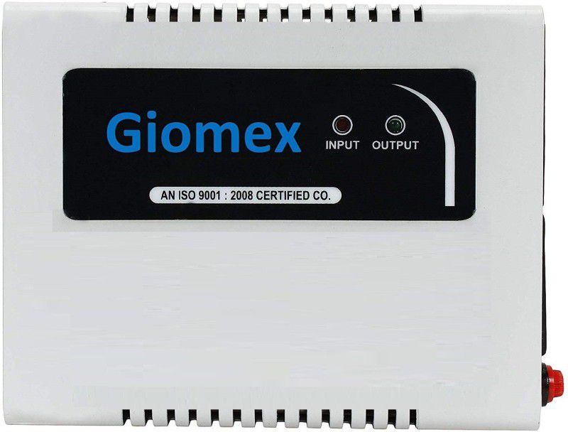 Giomex GMX72STB TV Voltage Stabilizer for LED TV/ 4K TV/ Smart TV Up to 72 + Inches + Set Top Box + home theatre , (Working Range: 90-290V; 3 A.) With 5 Years Warranty ( 100% Copper )  (White)
