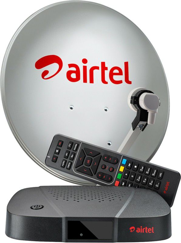 Airtel Digital TV HD Set Top Box | 6 Month Gujarati Premium Family Pack| Recording Feature ( Only for Gujarat )