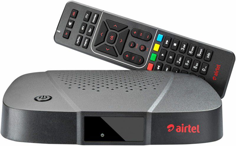 Airtel Digital TV Only HD Set Top Box | 1 Month Odia Family Sports Kids HD Pack |Recording Feature | Free Installation `