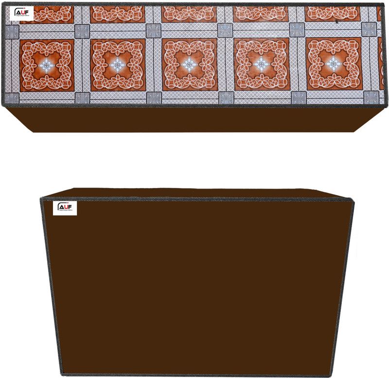 AAVYA UNIQUE FASHION Air Conditioner Cover  (Width: 88.9 cm, Red,White)