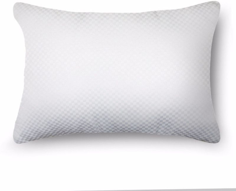 Living Essence by Big Bazaar Polyester Fibre Polka Sleeping Pillow Pack of 1  (White)