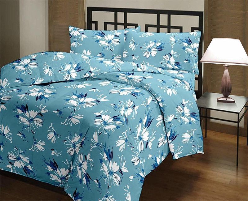 kush enterprises Floral Double AC Blanket for AC Room  (Microfiber, Beige)