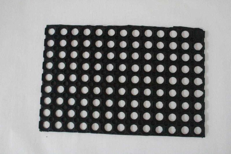 TOSHIT Rubber Door Mat  (Black, Medium)