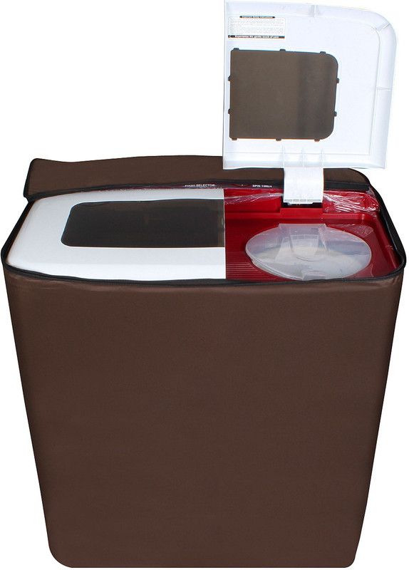 Stylista Washing Machine Cover  (Width: 80 cm, Coffee)