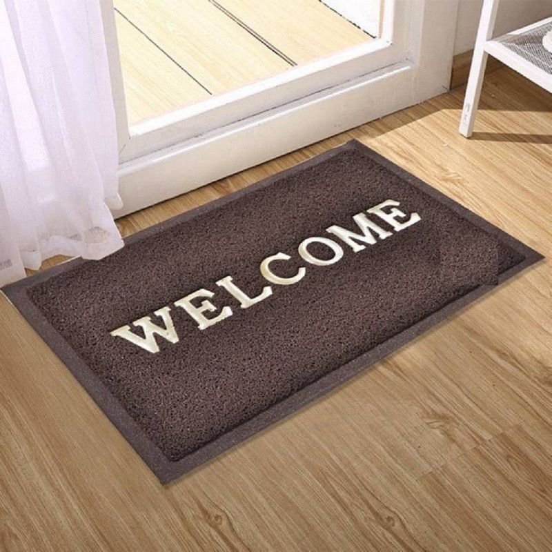 Casanest PVC (Polyvinyl Chloride) Door Mat  (Brown, Medium)