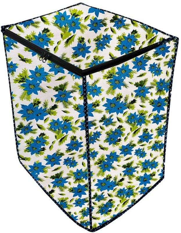 Delideal Semi-Automatic Washing Machine Cover  (Width: 97 cm, Blue, Green)
