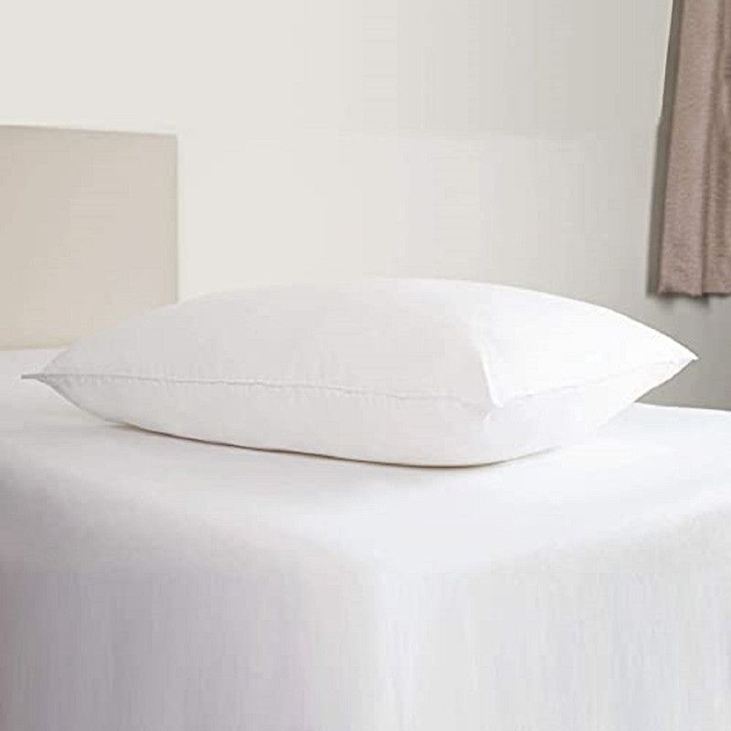 Hum Tum Enterprises Cotton Solid Sleeping Pillow Pack of 1  (White)