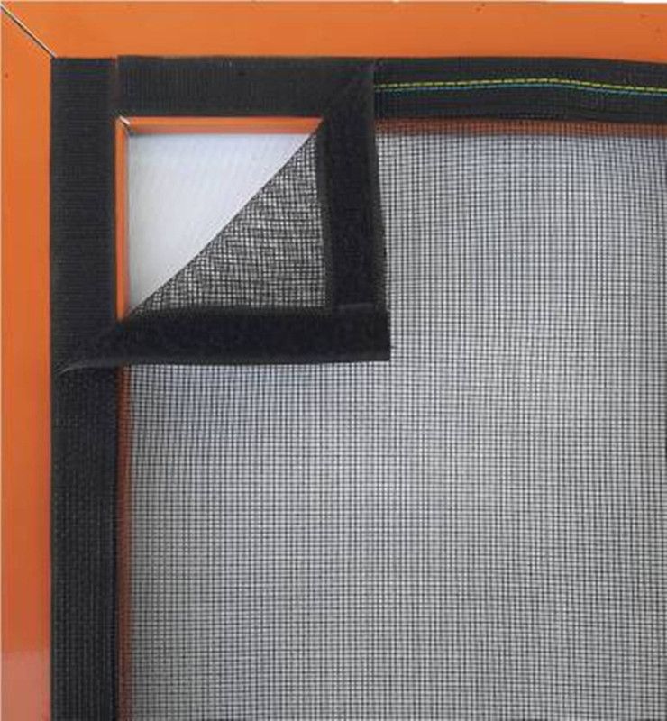 shriji creation Polyester Adults Washable 120 GSM 120X120 CM HEAVY BLACK NET Mosquito Net  (Black, Frame Hung)