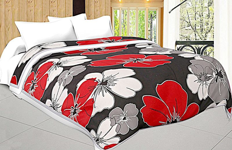 TIQH Floral Single Dohar for AC Room  (Poly Cotton, Multicolor)