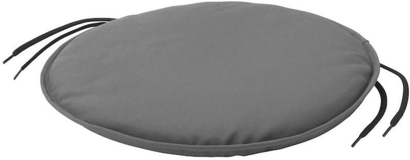 IKEA Cotton Solid Chair Pad Pack of 1  (Grey)