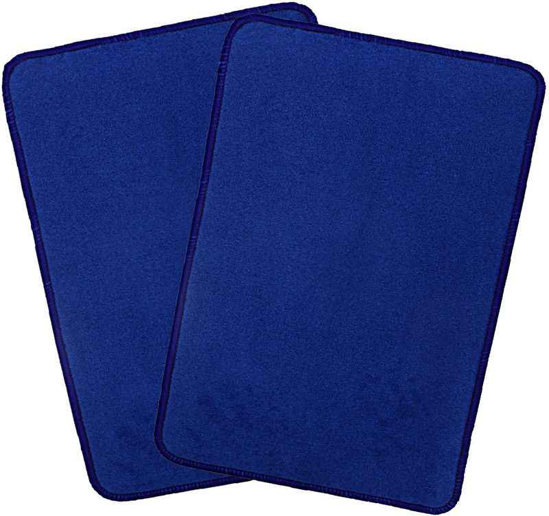 KUBER INDUSTRIES Microfiber Bathroom Mat  (Blue, Free, Pack of 2)