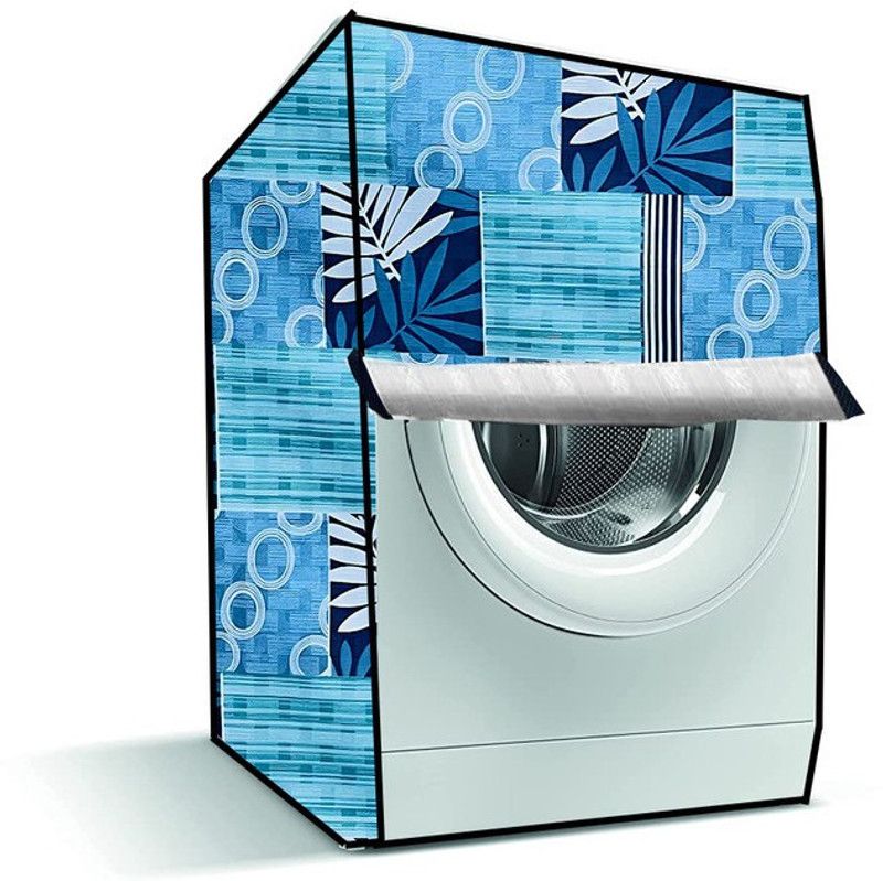 Delideal Front Loading Washing Machine Cover  (Width: 66 cm, Green, White)