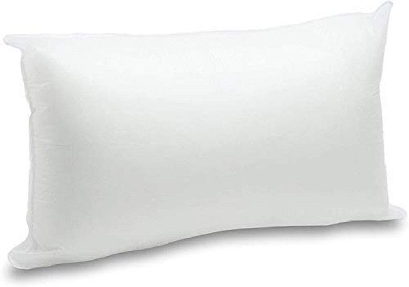 Livasto Polyester Fibre Solid Sleeping Pillow Pack of 1  (White)