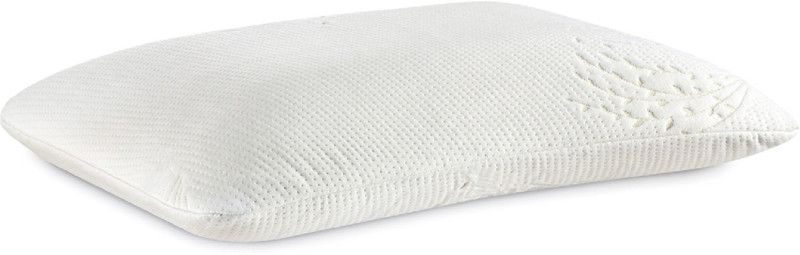 The White Willow Signature Dual Sided (Arched Side plus Flat Side) Ventilated Active Air, Memory Foam Solid Sleeping Pillow Pack of 1  (White)