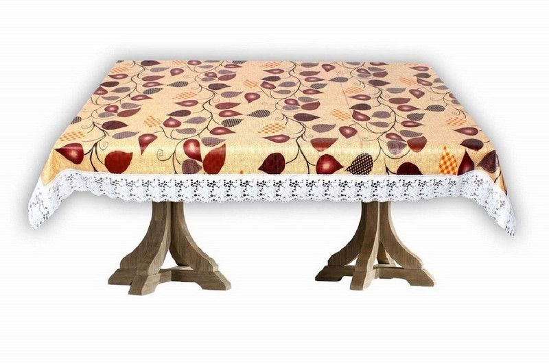 TANLOOMS Printed 8 Seater Table Cover  (Multicolor, PVC)