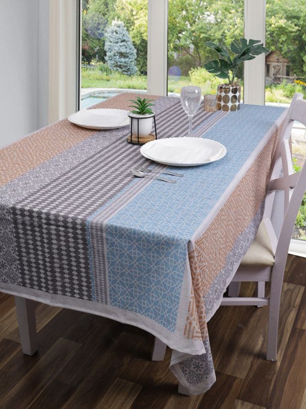 ROMEE Printed 8 Seater Table Cover  (Multicolor, Polyester)