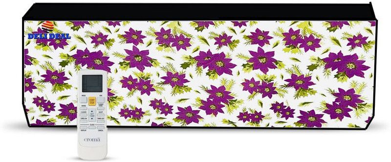 Delideal Air Conditioner Cover  (Width: 79 cm, MULTICOLOUR)