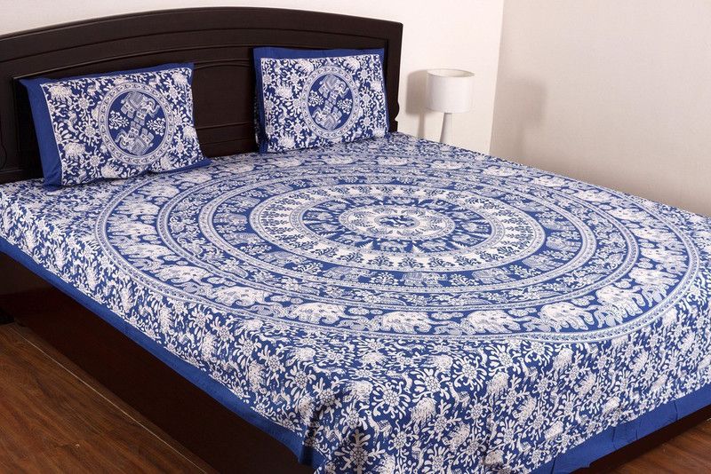 SheetKart 200 TC Cotton Double Animal Flat Bedsheet  (Pack of 1, Light Red)