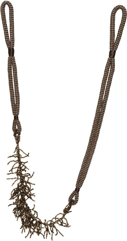 Tophome.in Brown, Beige Tassels  (Pack of 2)