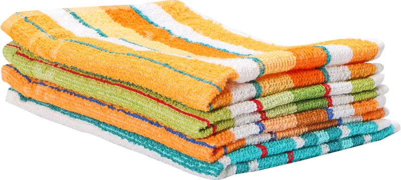 Gayatri Textiles Kitchen Dinner Table and Face Wash_006 Multicolor Cloth Napkins  (4 Sheets)