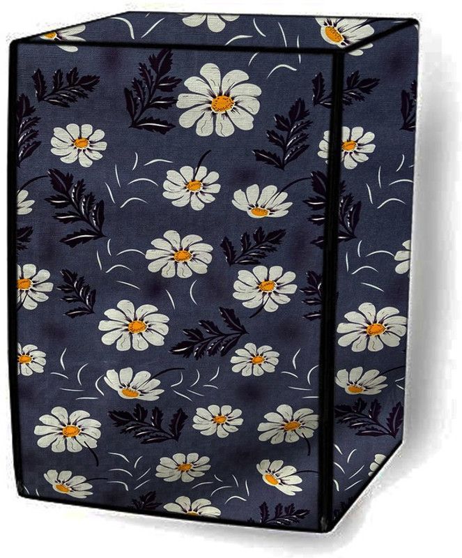 SAVEIT Front Loading Washing Machine Cover  (Width: 59 cm, Purple, White)