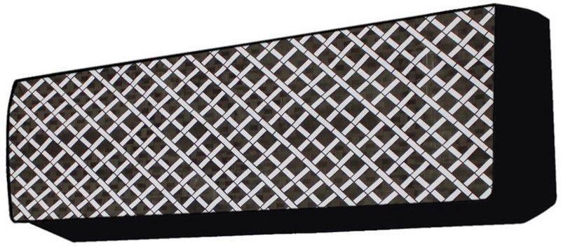 Fabrious Air Conditioner Cover  (Width: 113 cm, White, Brown)