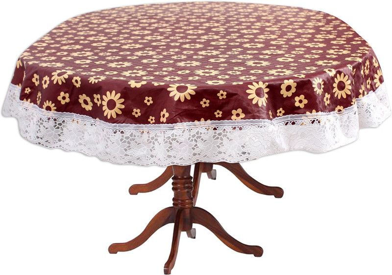 STYLISTA Floral 10 Seater Table Cover  (Multicolor, PVC)