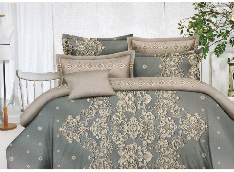 Nanki's Printed Queen Comforter for AC Room  (Polyester, Multicolor)