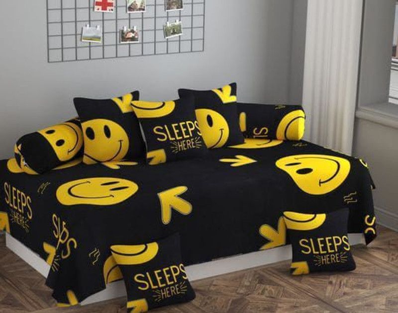 Cotton Single Bedsheet  (Pack of 1, BLACKK)