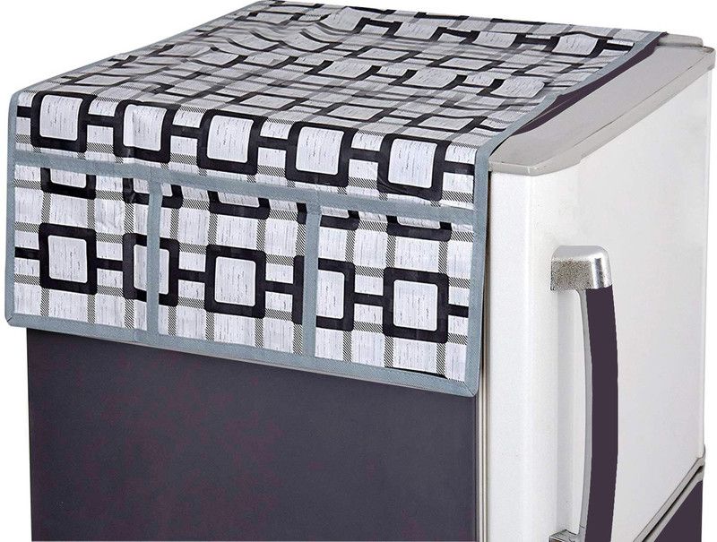 1Above Refrigerator Cover  (Width: 53 cm, Grey)
