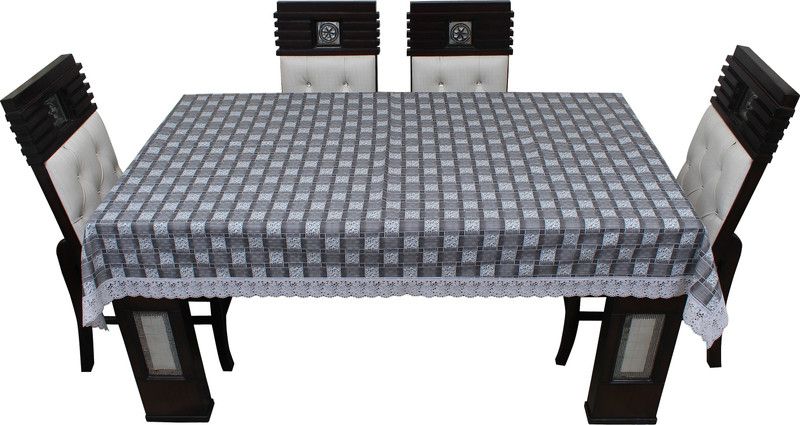 Glory Care Printed 6 Seater Table Cover  (Grey, Polyester)