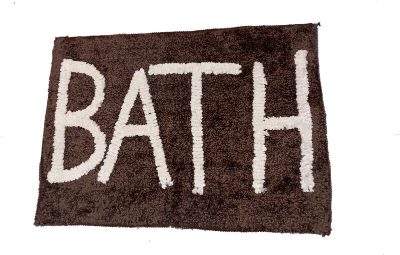 XFY Cotton Floor Mat  (Brown, Medium)