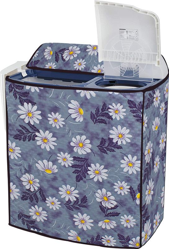 Star Weaves Semi-Automatic Washing Machine Cover  (Width: 66 cm, Multicolor)