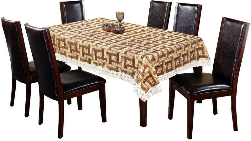 Bluegrass Printed 6 Seater Table Cover  (Multicolor, PVC)