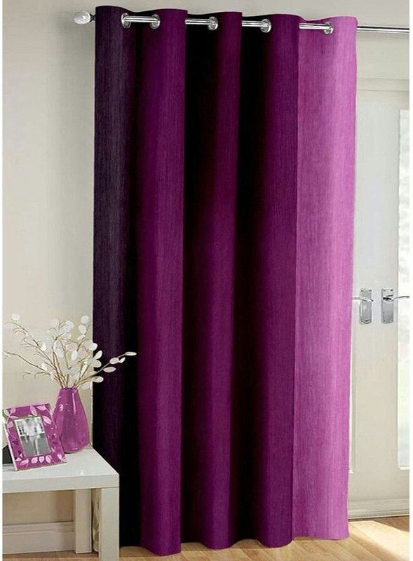 152 cm (5ft) Window Curtain  (Purple)